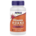 Vitamin D-3 & K-2 120 VegiCaps (Pack of 2)