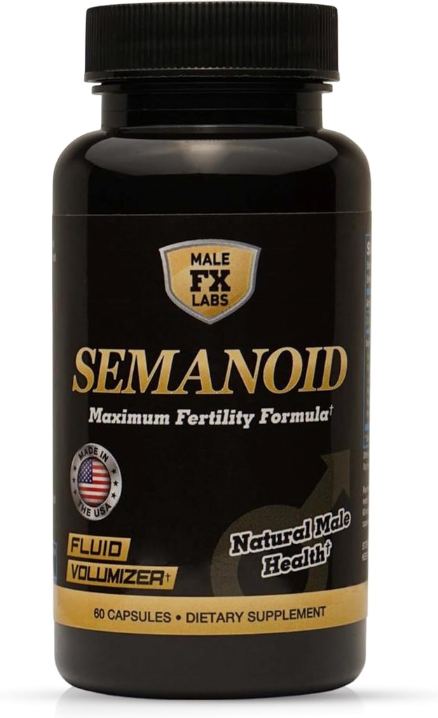 SEMANOID (60 Caps) maksimum Fertness Formula ve Semen Volumizer - Gelişmiş Fertness Malzemeler Malzemeler ve Erkek Prenatal Vitamini, 1 Ay Supply