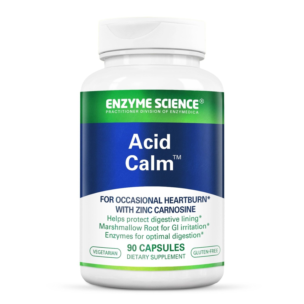 Enzyme Bilim Asit Calm, 90 Capsules – for Occasional Heartburn and Indigestion – Digestion Enzyme Supplement – Digestive Aid – Vegetarian Capsules