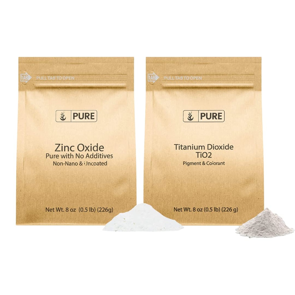 Pure Original Materialss Sunscreen Sche, (8 oz) çinko Oksit, Titanyum Dioksi, Skin Güvenli, Sun Korumacı