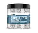 Earthborn Elements Vitamin C Plus Zinc Gluconate Supplement, (200 κάψουλες) Blended Health Support, Μη ΓΤΟ, Χωρίς γλουτένη,