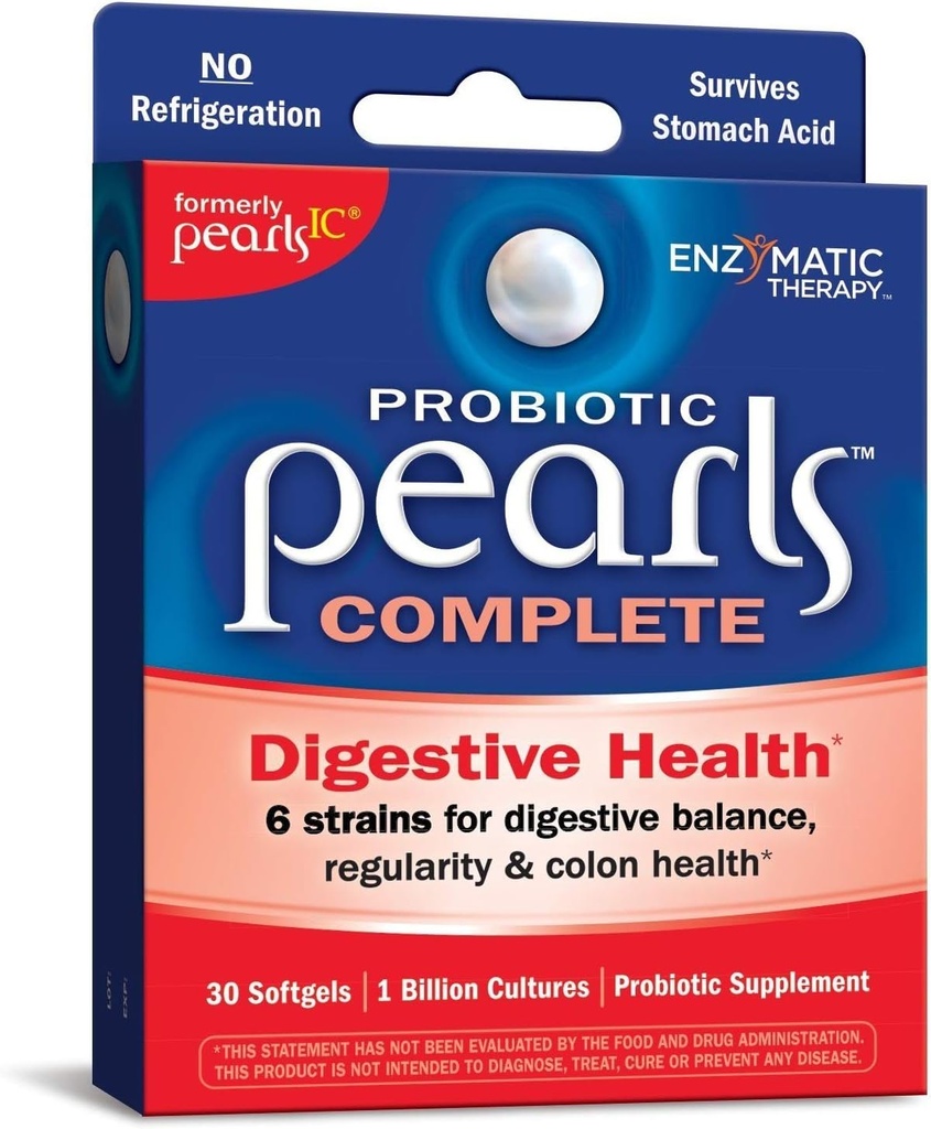 Enzymatik Terapi Pearls IC Yoğun Bakım Probiyotikleri, Capsules 30 ea (Pack of 2)