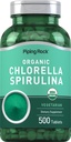 Piping Rock Chlorella Spirulina Organic | 500 Tablets | Vegetarian Pills | Non-GMO, Gluten Free Supplement
