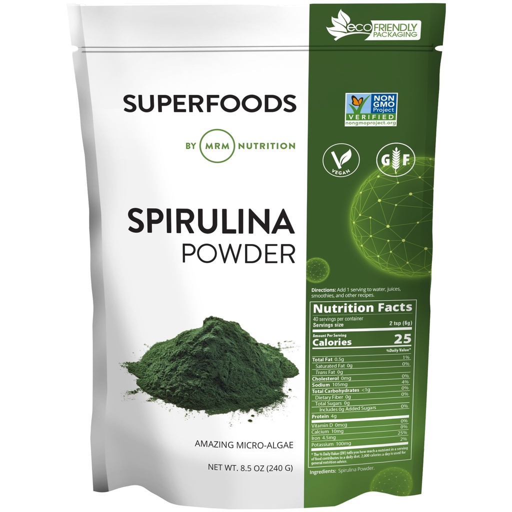 MRM Διατροφή Spirulina σκόνη 