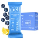 MenoWell Menopause protein Bars for Women, Kilo Management Support, Fresh Blueberry Lemon, 25% Günlük Fiber, Plant-Based, 7g of Protein, 1g Eklenmiş Şeker, 10 Kont ( 1K)
