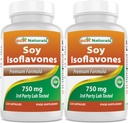 En İyi Doğallar Soy Isoflavones 750 mg 120 Capsules (120 Kont)