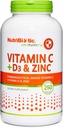NutriBiotic Vitamin C + Vitamin D3 & çinko, 250 Capsules | Potent, C Kapsamlı Immune Support | Essential & Antioxy Daily Supplement | Gluten & GMO Free