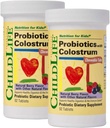 Çocuklar için Colostrum- Probiyotikleri, Digestive Health, Chewables, Children's Probiyotik, Colostrum for Kids - Natural Berry, 92 Tabletler (Brook of 2)