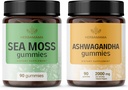 HERBAMAMA Deniz Moss ve Ashwagandha Kit - Bladderwrack & Ashwagandha Root Gummies - Vegan, Non-GMO, Gelatin-Free - 2 Pack
