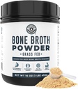 16oz Bone Broth Protein Tozu Grass Fed Beef - Unflavored, Single Materials - Collagen, Glucosamine, Gelatin, Paleo Protein Toz, Gut-Friendly, Non-GMO Malzemeler, Dairy-Free Protein