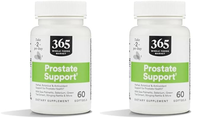 Tüm Gıdalar Pazarı, Prostate Support, 60 Softgels (Pack of 2)