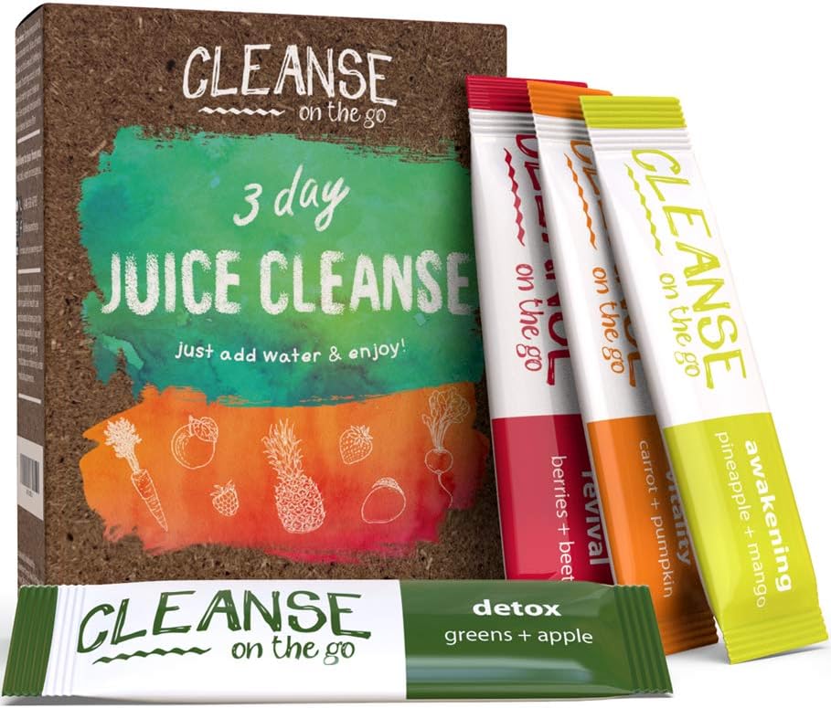 3 Day Juice Cleanse - Sadece Su Ekle - 21 Toz Paketi