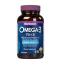 BlueBonnet Nutrition Omega-3 Brain Formula Natural Wild Caught Trigreede Form DHA 1000 mg EPA 210 mg, Εξαιρετικά συμπυκνωμένο συμπλήρωμα υποστήριξης γνωστικής υγείας και ευεξίας, χωρίς γλουτένη Softgel, κίτρινο/καθαρό, λεμόνι, 120 μέτρα