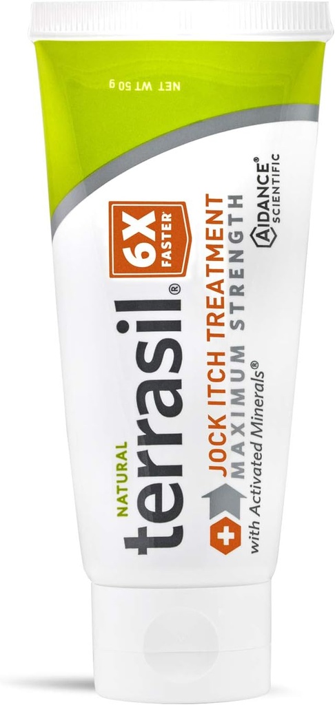 terrasil Jock Itch Antifungal Tedavisi Ekstra Güç -Clinally Proven Clotrimazole for effective Jock Itch Tedavisi, All- Natural Soothing Care & Fast Relief of Jock Itch (50g)