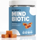 Dr. Nandi's MindBiotic Brain & Digestive Health Supplement - KSM-66 Ashwagandha, Probiyotiks & Prebiyotiks - Supports Memory, Focus, Energy & Gut-Brain Connection - 300MG - 60 Caramel Cinnamon Chews