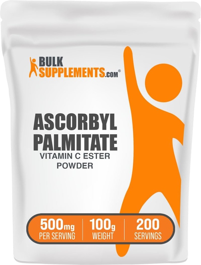 BulkSupplements.com Ascorbyl Palmitate Toz - C Ester, Vitamin C Supplement - Gluten Free, 500 mg per Service, 100g (3.5 oz) (Pazar 1)