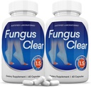 Justified Laboratories (2 Pack) Fungus Clear 1,5 Δισεκατομμύριο CFU Probiotic Pills 120 Κάψουλες