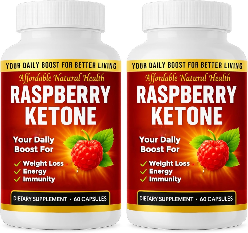 Raspberry Ketone Capsules, All-Doğal Formula, Aktif Sağlıklı Yaşam Tarzını Destekleyebilir, 1000 mg Supplement, 120 Capsules (Non Vegan), 4 Ay Supply, Vegan Raspberry Ketone, Non GMO