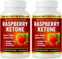 Raspberry Ketone Capsules, All-Doğal Formula, Aktif Sağlıklı Yaşam Tarzını Destekleyebilir, 1000 mg Supplement, 120 Capsules (Non Vegan), 4 Ay Supply, Vegan Raspberry Ketone, Non GMO