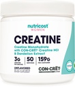 Nutricost Kretine Monohidrat Toz for Women, Micronized, Unflavored, 50 Hizmet - Vejetaryen, Non-GMO, Gluten Free