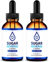 (2 Pack) Sugar Reverse Drops - Natural Way to Maintain Health, Organic Formula to Support Healthy Lifestyle, Sugar Reverse Drops Premium Nutrition, SugarReverse En Gotas (60 Servings)