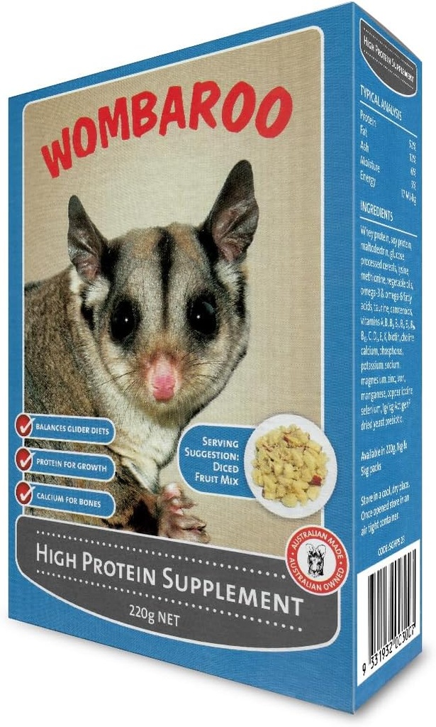 Wombaroo Şeker Gliders ve Uçan Squirrels, Instant HPW - 7.7 Ounces (220 Grams)