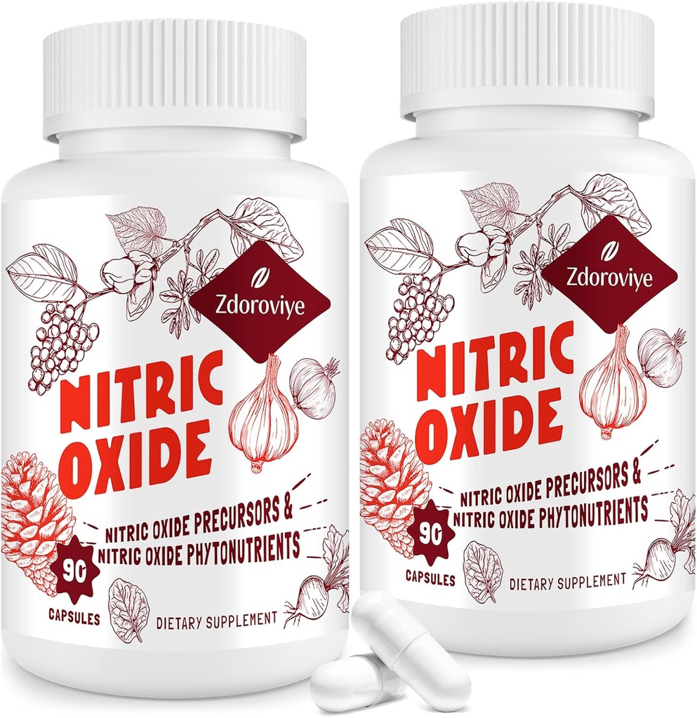 Nitric Oxide Supplement for Men (2 Bottles)