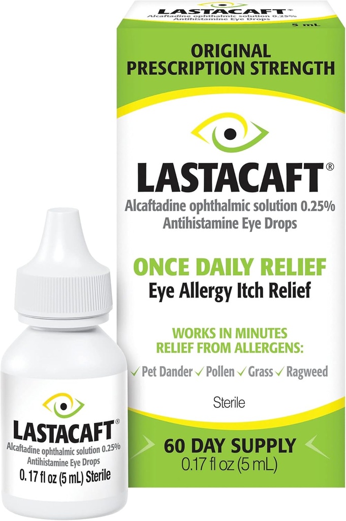 Sonacaft Günlük Göz Alerjileri Itch Relief Drops, (1 Kont) 60 Day Supply, Exclusive