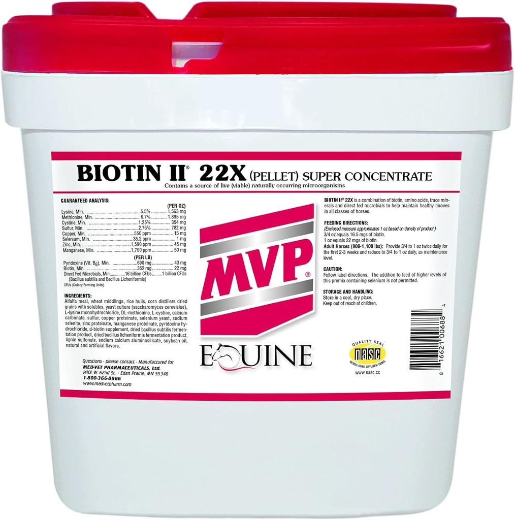 Biotin II 22X (35lb) Atlar için Hoof Supplement