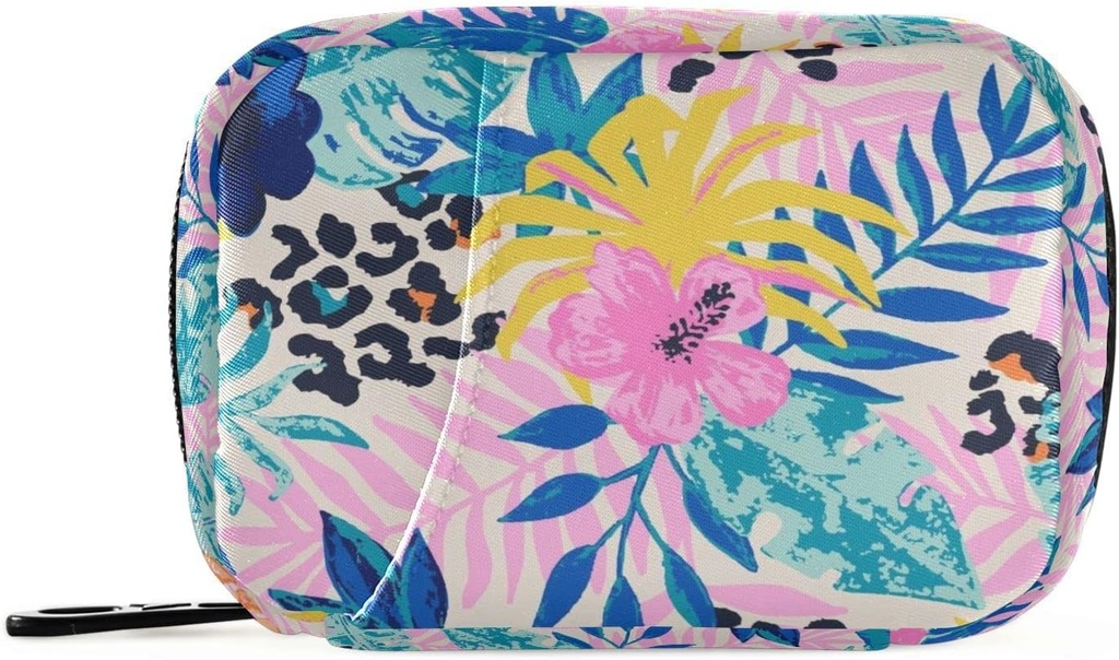 Pill Organizer Leo Spots Palm Pill Box 7 Gün Pill Case Bag Travel Pill Organize Bag with Rolls Portable Weekly Case Compact Boyut for Vitamin Supplement Sahibi için Sipariş Verecek