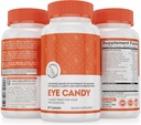 Legacy Wellness Eye Candy Eye Vitamins with Lutein, Zeaxanthin, Kalsiyum, Biotin, Copper, çinko Pills + Supports Vision Health in Aging Yetişkinler + Eye Strain From Too Much Time Ekran, Kuru Eye Supplements