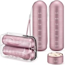 [2 Πακέτο] Zannaki Metal Travel Pill Organizer, Φορητό Αδιάβροχο Εβδομαδιαίο κουτί Χάπια, Μεγάλη θήκη κραμάτων αλουμινίου, BPA Δωρεάν 7 ημέρες Καθημερινής Ιατρικής Κάτοχος για βιταμίνη, Συμπλήρωμα