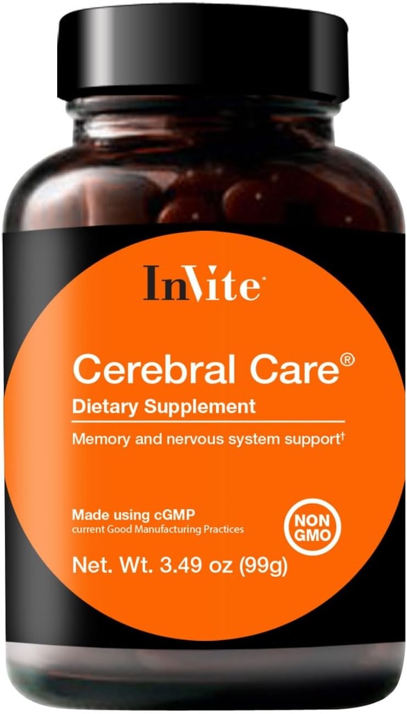 InVite Health Calis CareTM - Destekler Brain Health Including Memory, Focus, Dikkat ve Mood - Contains Inositol, Acetyl-L-Carnitine, Choline, Phosphatidylserine,Astaxanthin - 30 Hizmet (2-Pack)