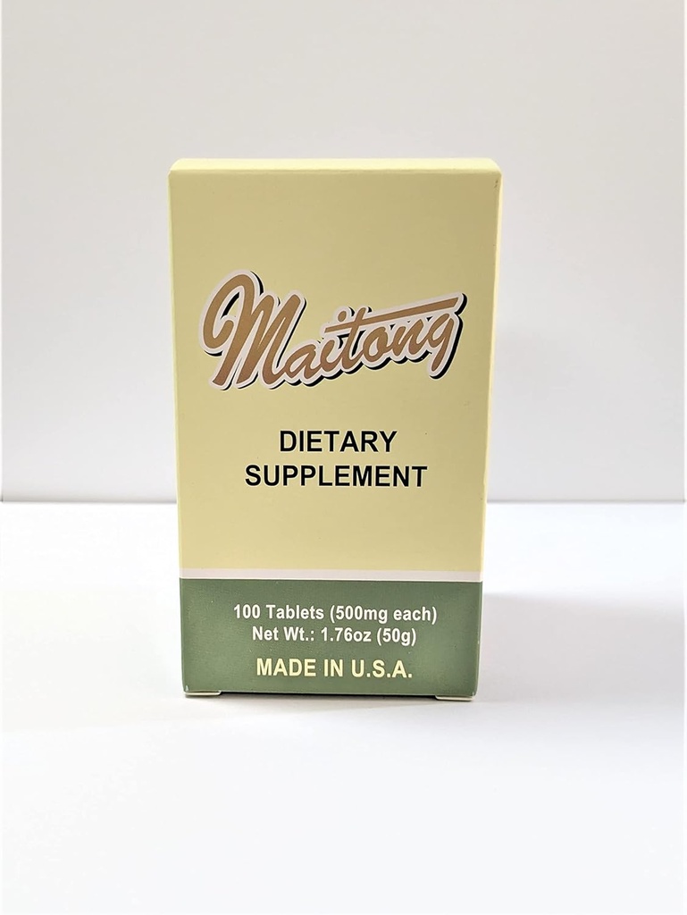 Maitong Advanced Multi-Vitamin Supplement to Support Cardiovascular Function and Health Cholesterol Level 100 Tablet 500 mg/each Made in USA