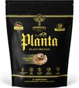Ambrosia Planta - Premium Plant-Based Protein | Vegan & Keto Friendly | Gurating or Stomach Upset | Gluten & Soy Free | Nodrew Sugar | 14 Servisler | (Cinnamon Roll)