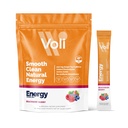 Voli Energy Drink Mixets | Natural Pre-Workout Toz with Green Tea Caffeine & B Vitamins, Amino Asits & Electrolytes for Sustained Focus, Hydration & Clean Energy | No included Sugar, 15Count