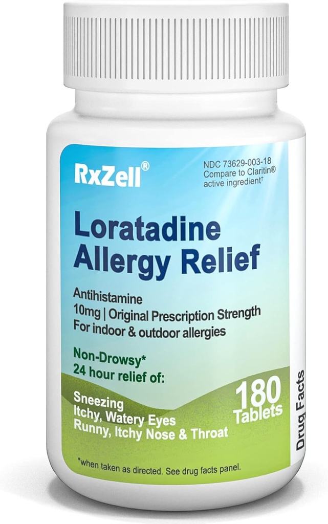 Alerji Yardımı, Loratadine 10 mg, 180 Tablet - 24 Saat Antihistamin Antihistamin Antihistamin Alerji Tıp