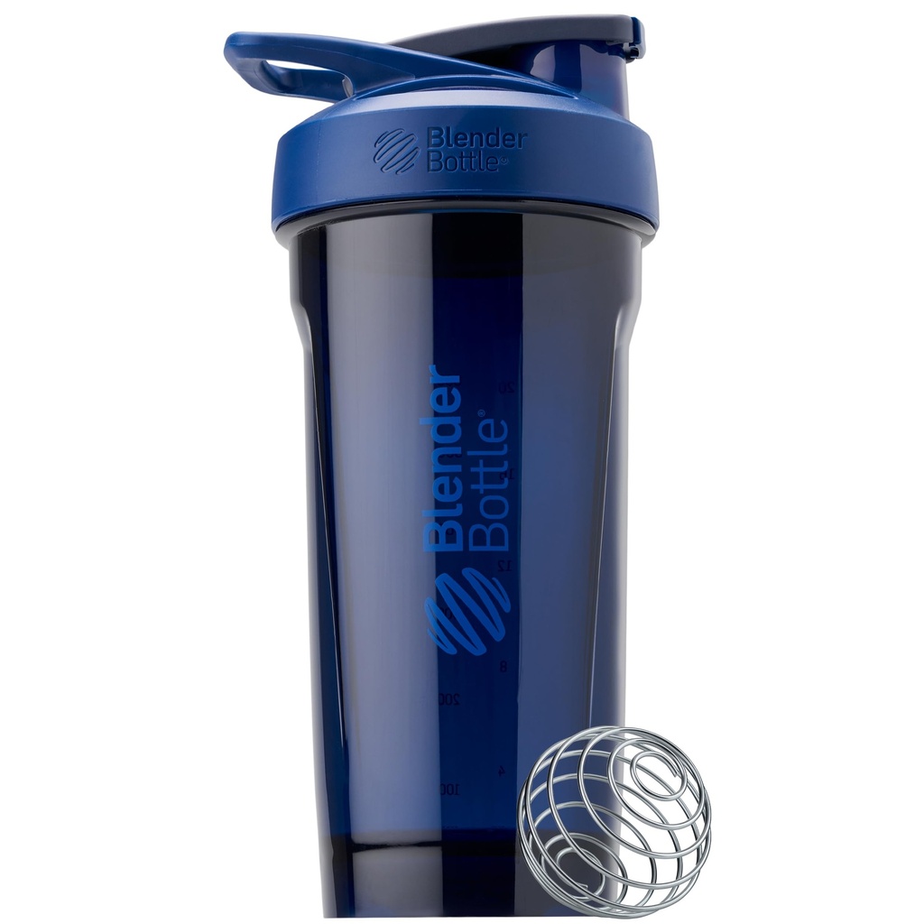BlenderBottle Sport Shaker Şişe, Kablolu Whisk, 28-Ounce, Blue – Protein Shakes & Hydration for Athletes & Fitness Enthusiasts, Easy Mix, Dayanıklı & Hafif, Lockable Lid