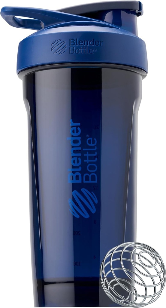 BlenderBottle Sport Shaker Şişe, Kablolu Whisk, 28-Ounce, Blue – Protein Shakes & Hydration for Athletes & Fitness Enthusiasts, Easy Mix, Dayanıklı & Hafif, Lockable Lid