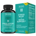 WellPath Zen Stress Relief Supplement + Mood Support | Calm, Stress & Energy Support | Ashwagandha Root, Rhodiola Rosea, L-Theanine, Lemon Balm | Herbal Capsules, 60 Ct