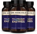 Dr. Mercola Full Spectrum Enzymes - 22 Διαφορετικά Ένζυμα - Υποστηρίζει Digestive & Immune Health - Helps Digest Carbohydrates, Fats & Proteins - Μη-ΓΤΟ, Χωρίς γλουτένη & Χωρίς σόγια - 90 κάψουλες (3 Συσκευασία)