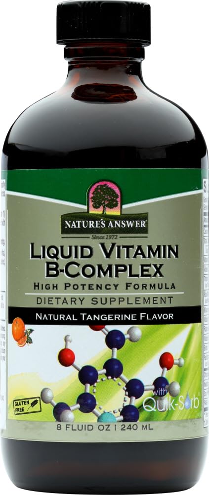 Nature's Answer Vitamin B-Complex, 8 Ounces each (Value Pack of 5)