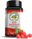 Propolis Health Red Propolis - Μέλισσα Red Propolis 90 Κάψουλες - Χωρίς αλκοόλ Original και συμπυκνωμένη Pure Propolis - 45-Ημέρα συμπλήρωμα - Βραζιλίας Red Propolis - 840mg Red Propolis