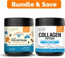 Sandhu's Pure Bovine Colostrum Toz Supplement for Humans & Collagen Peptides Toz| Immune, Hair, Skin, Nail and Joint Health Support / Non-GMOMO