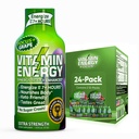 Enerji Focus+ Ekstra Güçlü Enerji Shot Grape 24 Paketi, 260 mg Natural Caffeine, B-Vitamins, CoQ10, Amino Asits, Focus, Verimlilik & Clarity, Zero Sugar, Gluten-Free, 1.93 fl oz