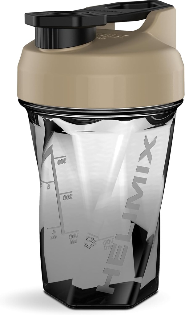 HELIMIX 1.5 Vor Blender Shaker Şişe 20oz | No Blending Ball veya Whisk | ABD Made | Portatif Pre Workout Whey Protein İçecek Shaker Cup | Mixes Cocktails Smoothies Shakes | Top Raf Safe