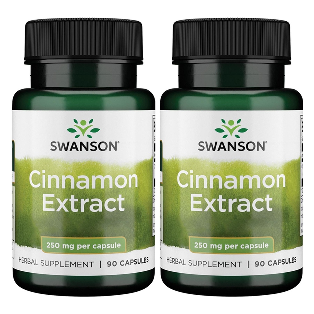 Swanson Cinnamon Extract (250 mg, 90 Capsules) (2 Pack)