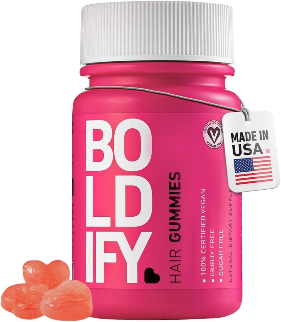 Τολμηρή ανάπτυξη μαλλιών Gummies - χωρίς ζάχαρη Biotin Gummies - γρήγορη δράση βιταμινών Vegan για το δέρμα, τα νύχια, και τα μαλλιά - 5000mcg Biotin/Serving, 30-Day Supply - Φυσική γεύση φράουλας