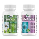 Amerika Medic & Science OVA-Max Prenatal Vitaminler Kadınlar için (120 Capsules) ve WFS Plus Kadınlar için Uygunluk Tamamları (90 Capsules)