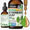 BIO KRAUTER Gymnema Sylvestre Extracts - Alkol ve Şeker Free - Vegan Gymnema Leaf 2 Fl.Oz.